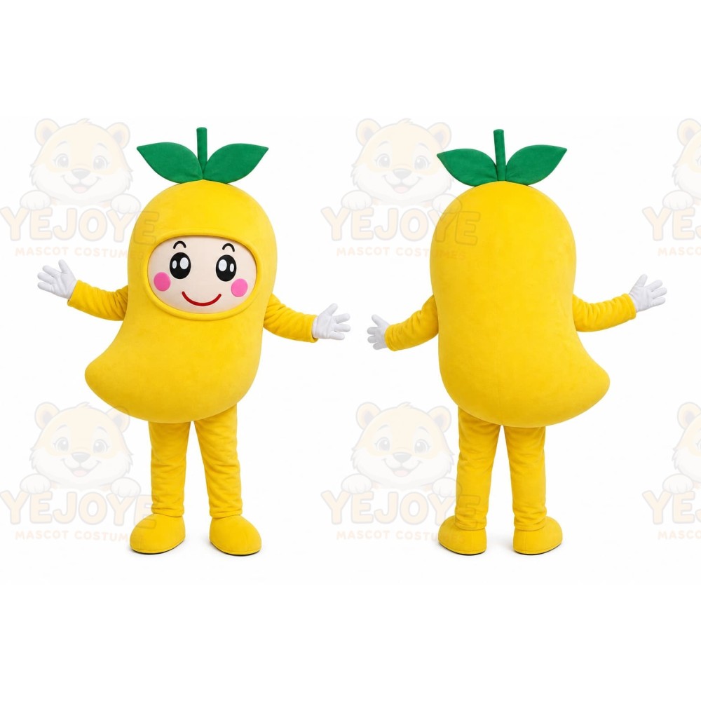 Yellow Pear Mascot Costume