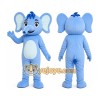 Blue Elephant Mascot Costume Blue Elephant Mascot Costume