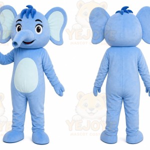 Blue Elephant Mascot Costume