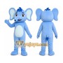 Blue Elephant Mascot Costume