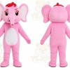 Pink Elephant Mascot Costume
