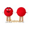 Red Ball Character Mascot Costume Red Ball Character Mascot Costume