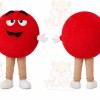 Red Ball Character Mascot Costume