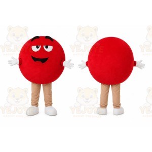 Red Ball Character Mascot Costume
