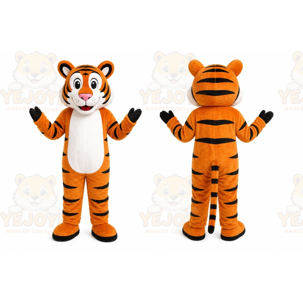 Orange Tiger Mascot Costume
