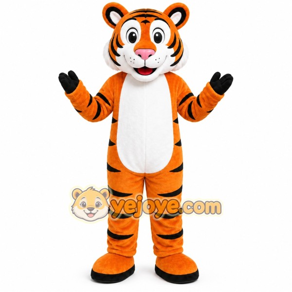 Orange Tiger Mascot Costume