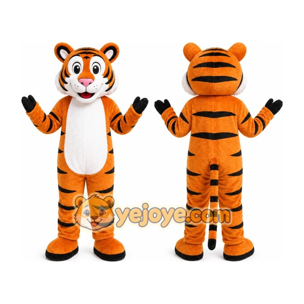 Orange Tiger Mascot Costume