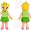 Green Dress Girl Mascot Costume