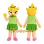 Green Dress Girl Mascot Costume