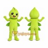 Green Leaf Mascot Costume Green Leaf Mascot Costume