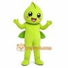 Green Leaf Mascot Costume Green Leaf Mascot Costume