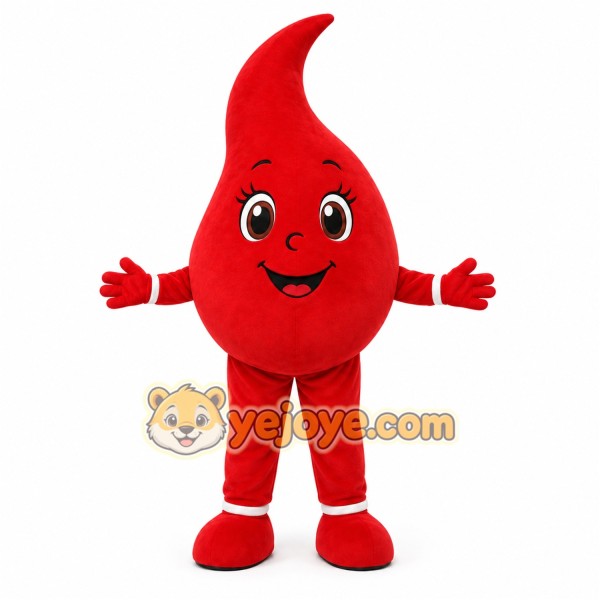 Red Drop Mascot Costume