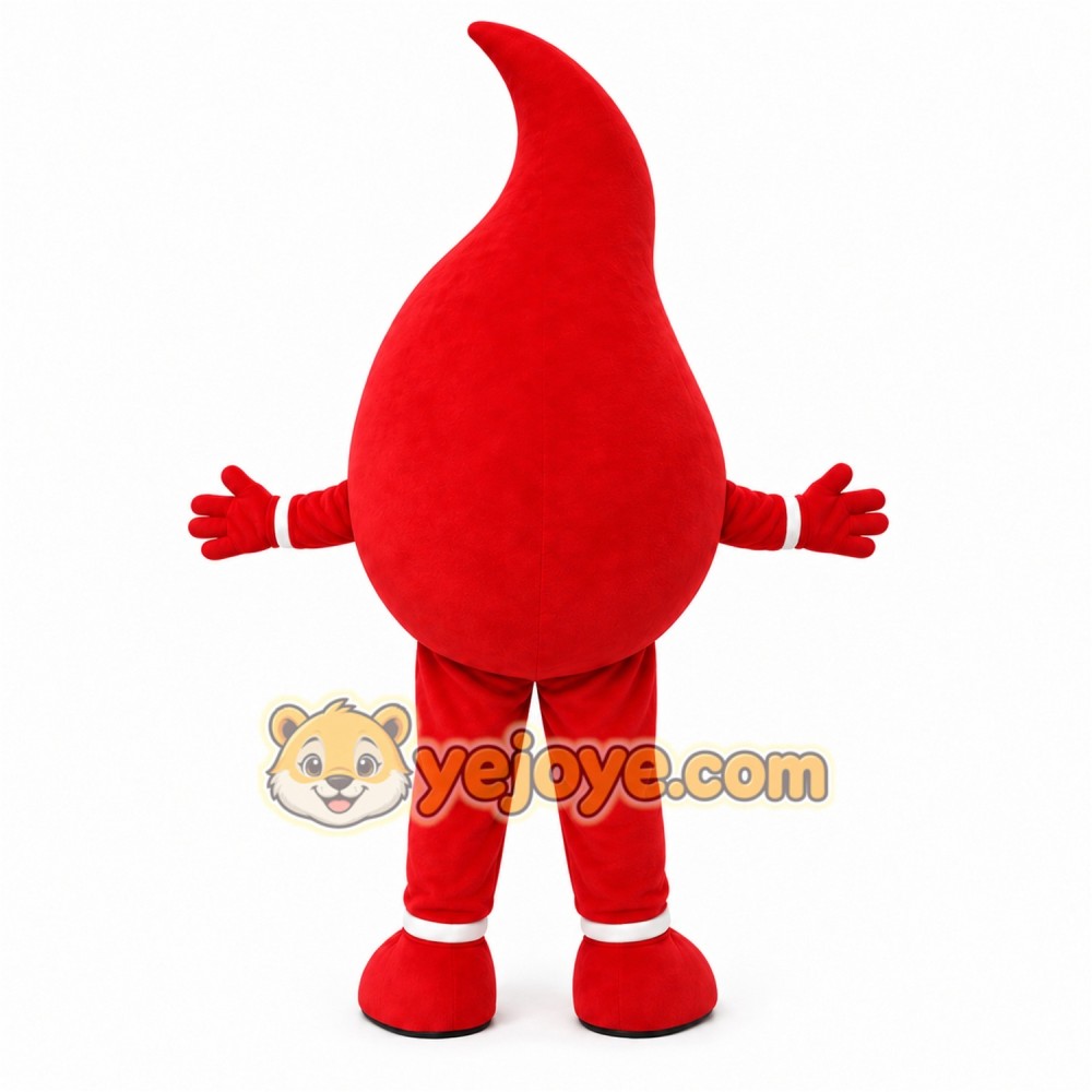 Red Drop Mascot Costume