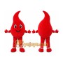 Red Drop Mascot Costume