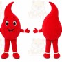 Red Drop Mascot Costume