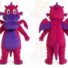 Purple Dragon Mascot Costume