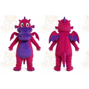 Purple Dragon Mascot Costume