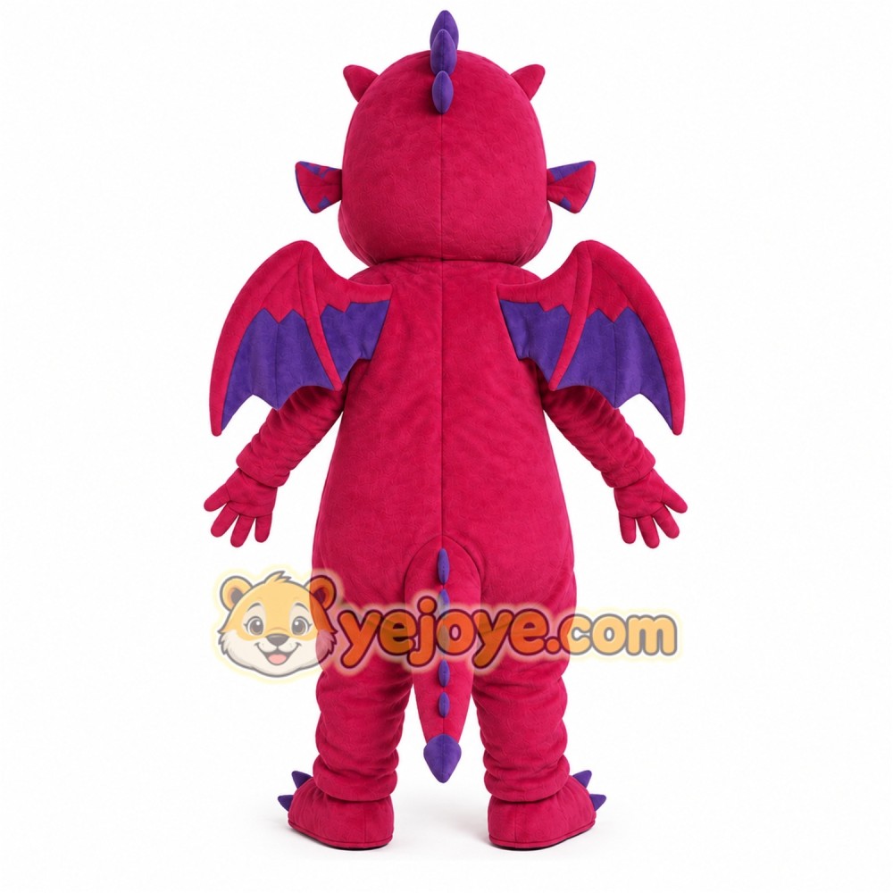 Purple Dragon Mascot Costume