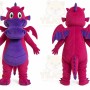 Purple Dragon Mascot Costume