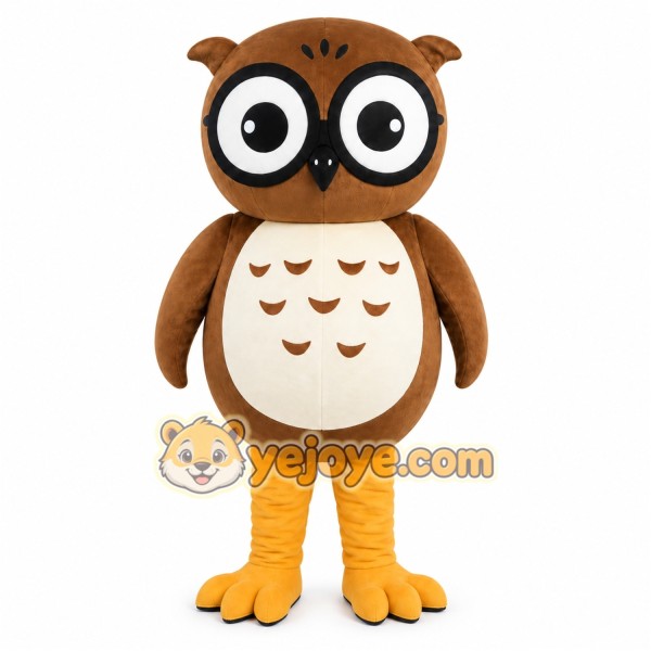 Brown Owl Mascot Costume