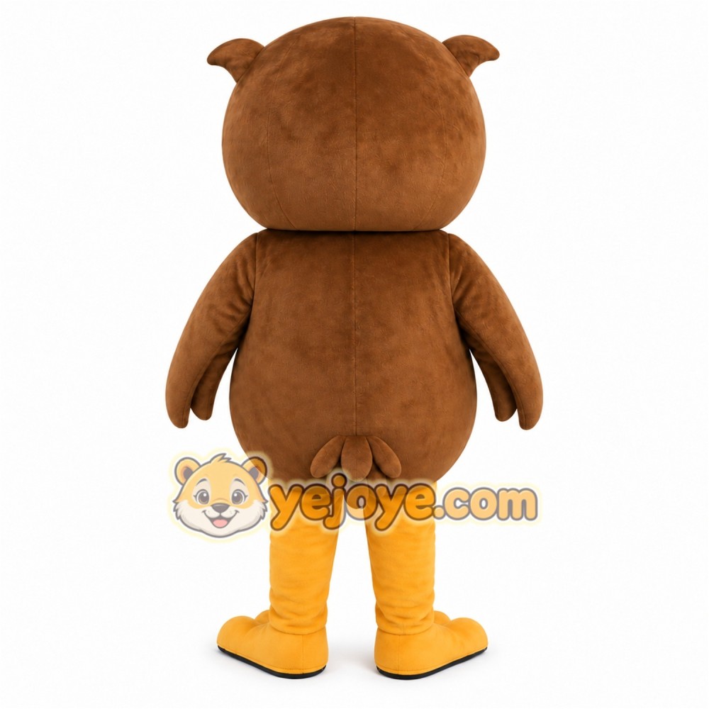 Brown Owl Mascot Costume Brown Owl Mascot Costume
