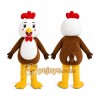 Brown Rooster Mascot Costume Brown Rooster Mascot Costume