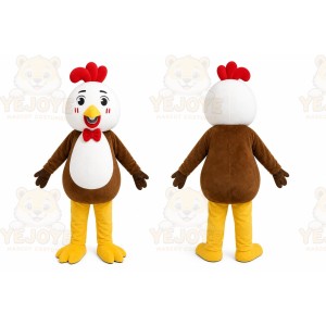 Brown Rooster Mascot Costume
