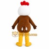Brown Rooster Mascot Costume Brown Rooster Mascot Costume