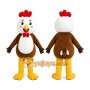 Brown Rooster Mascot Costume
