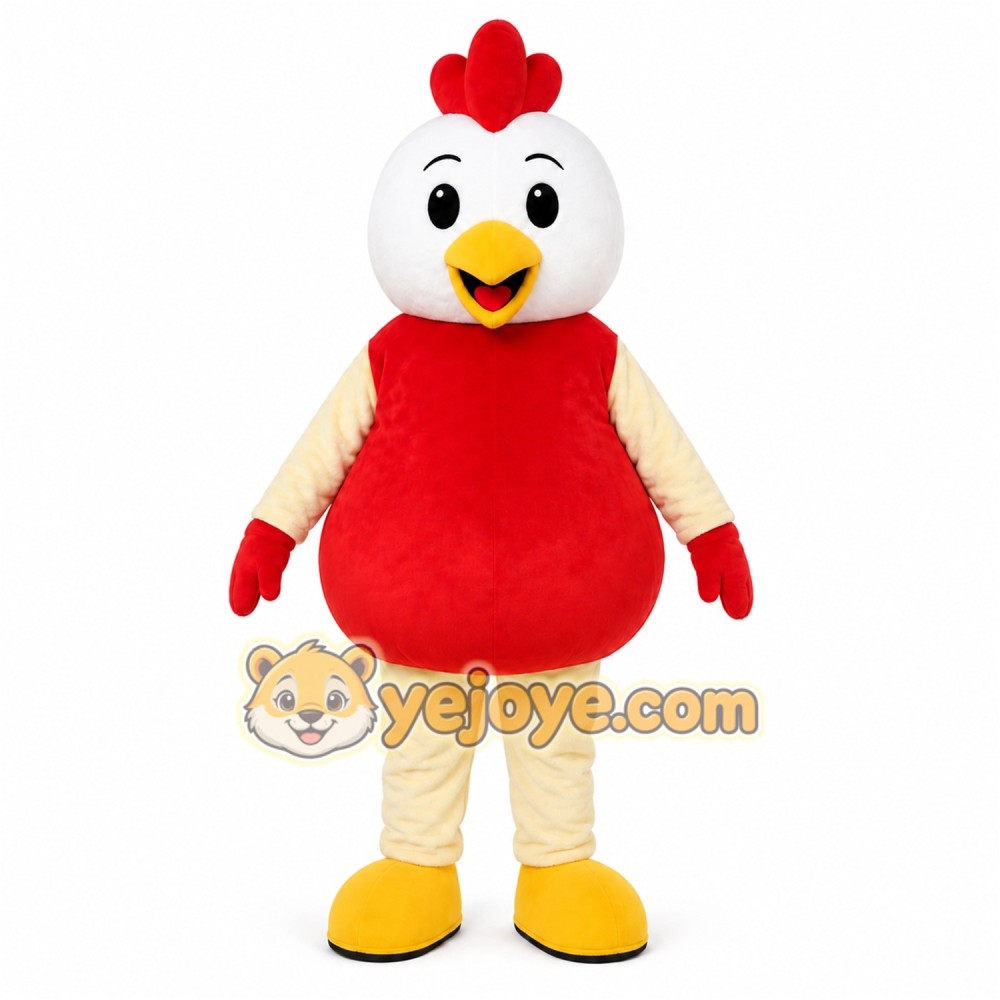 Red Rooster Mascot Costume Red Rooster Mascot Costume