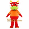 Orange Bull Mascot Costume