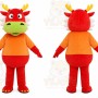 Orange Bull Mascot Costume