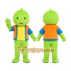 Green Boy Mascot Costume Green Boy Mascot Costume