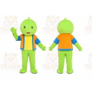 Green Boy Mascot Costume