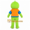 Green Boy Mascot Costume Green Boy Mascot Costume