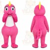 Pink Dinosaur Mascot Costume