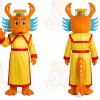 Orange Dragon Mascot Costume