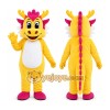 Yellow Dragon Mascot Costume