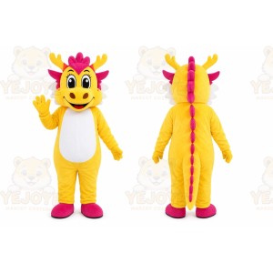 Yellow Dragon Mascot Costume