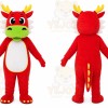 Red Dragon Mascot Costume