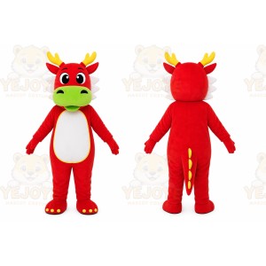 Red Dragon Mascot Costume
