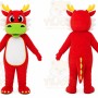 Red Dragon Mascot Costume