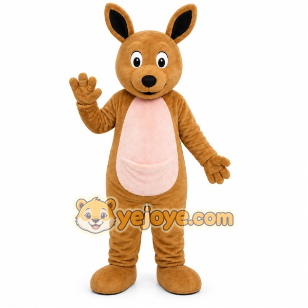 Brown Kangaroo Mascot Costume