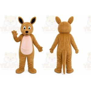 Brown Kangaroo Mascot Costume