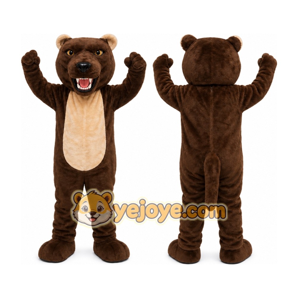 Dark Bear Mascot Costume Dark Bear Mascot Costume