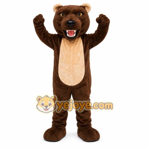 Dark Bear Mascot Costume