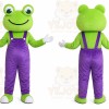 Purple Frog Mascot Costume