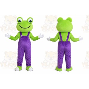 Purple Frog Mascot Costume