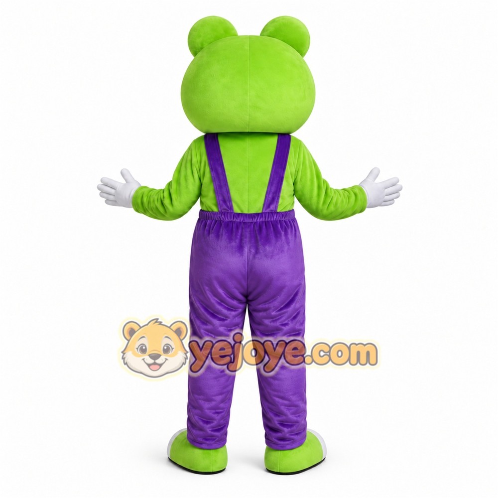 Purple Frog Mascot Costume