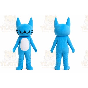 Blue Cat Mascot Costume